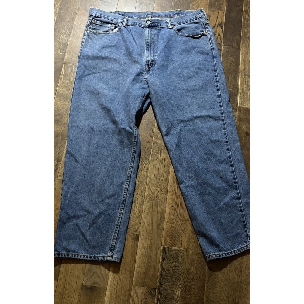 Levi's 550 Jeans Mens 42x30 Relaxed Fit Tapered Blue Denim Pants